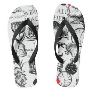 Cheshire Cat classic alice in wonderland mad Thongs