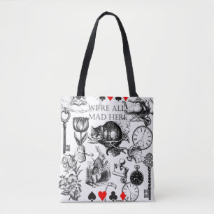 Cheshire Cat classic alice in wonderland mad Tote Bag