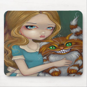 "Cheshire Cat Cuddle" Mousepad