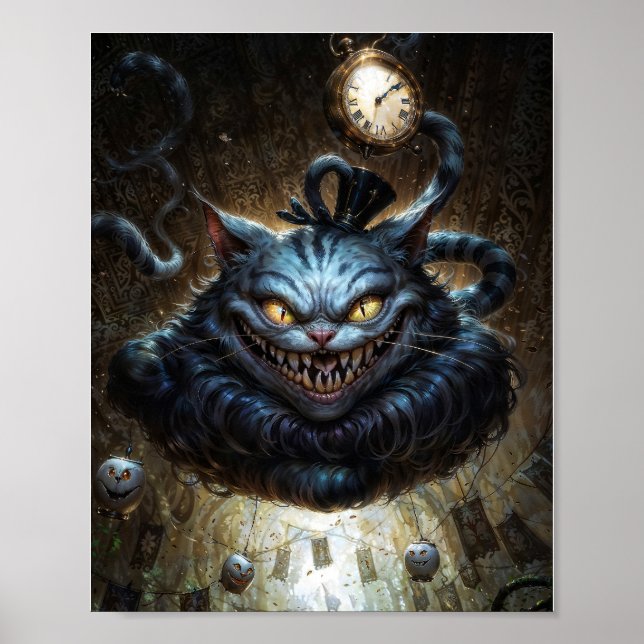 Cheshire Cat Dark Fantasy Poster (Front)