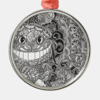 Cheshire Cat Design Metal Tree Decoration