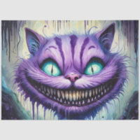 Cheshire Cat Gothic Pop Surrealism Decoupage Paper