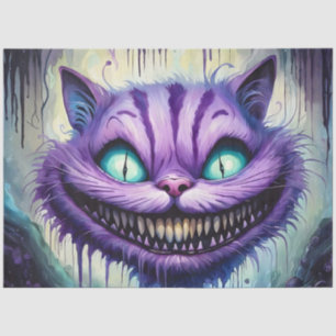 Cheshire Cat Gothic Pop Surrealism Decoupage Paper
