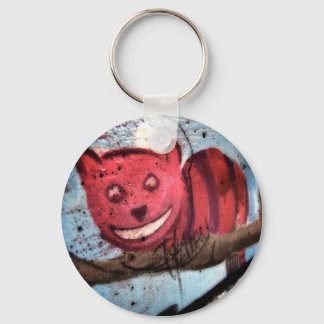 Cheshire Cat Grin Key Ring