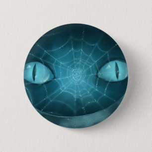 Cheshire Cat Grinning Button
