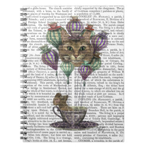 Cheshire Cat Hot Air Balloon Notebook