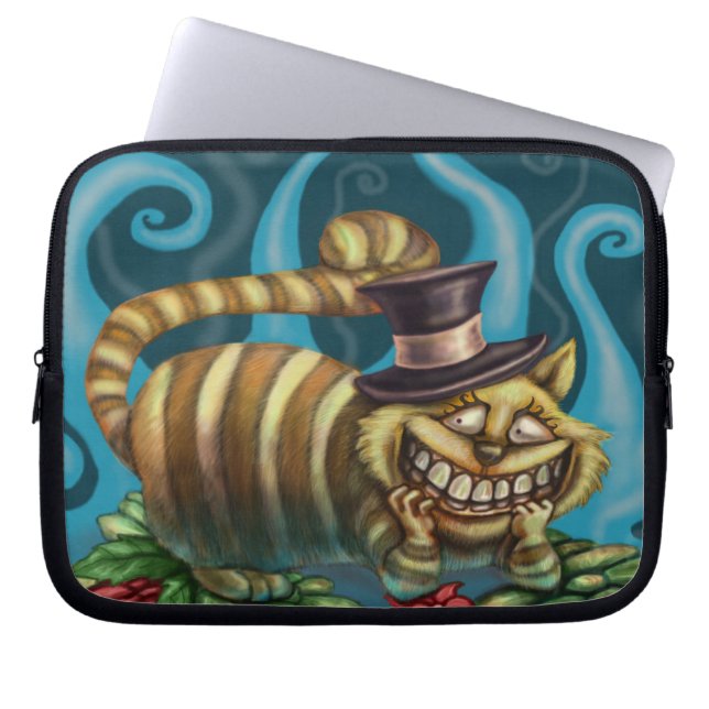 Cheshire Cat Laptop Sleeve (Front)