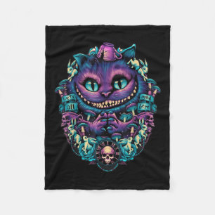 Cheshire Cat Shirt Alice In Wonderland Graphic Fleece Blanket