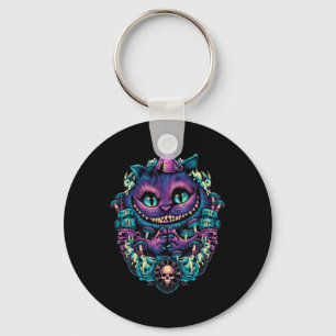 Cheshire Cat Shirt Alice In Wonderland Graphic Key Ring