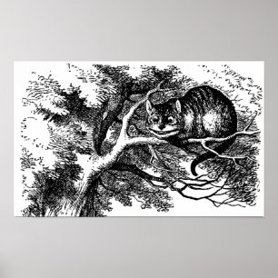 Cheshire Cat Smiling Alice in Wonderland Print
