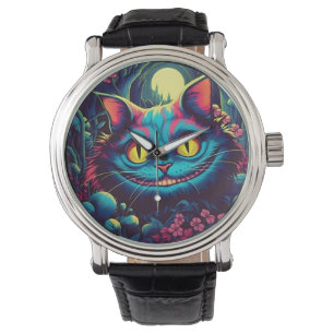 Cheshire Cat Smiling Alice in Wonderland Watch
