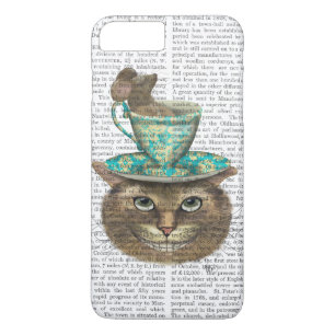 Cheshire Cat with Cup on Head iPhone 8 Plus/7 Plus Case
