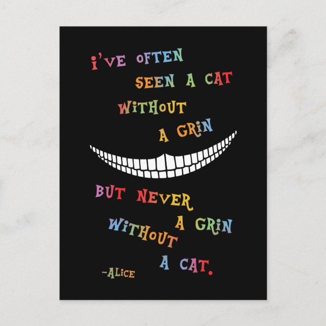 Cheshire Grin IV Postcard (Front)