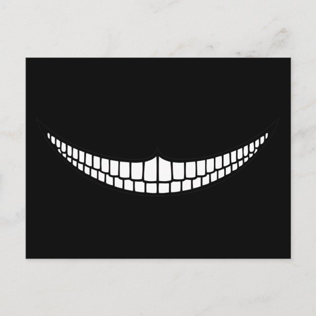 Cheshire Grin Postcard (Front)