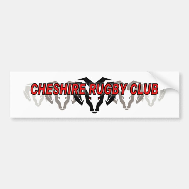 Cheshire Rugby Club Bumper Sticker (Front)