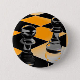 Chess 6 Cm Round Badge