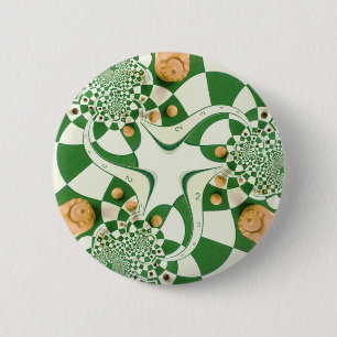 Chess 6 Cm Round Badge