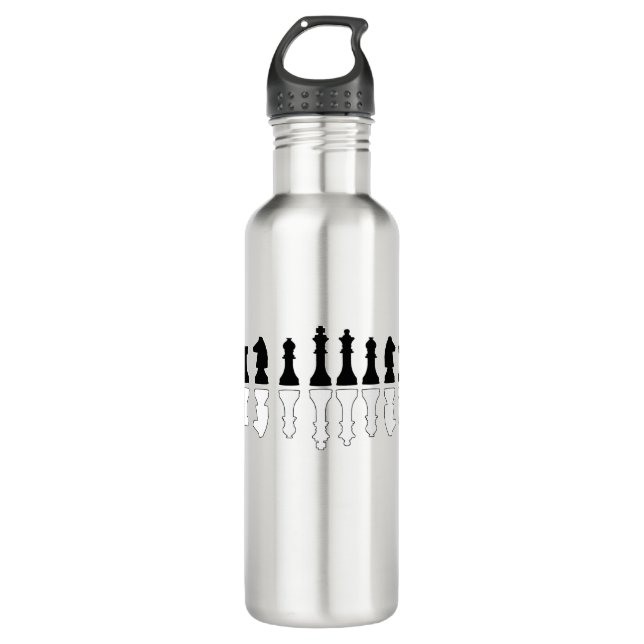 chess 710 ml water bottle (Front)
