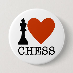 Chess 7.5 Cm Round Badge