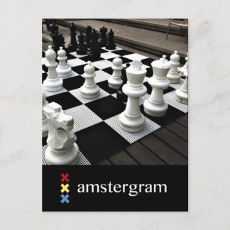 Chess Amstergram Postcard