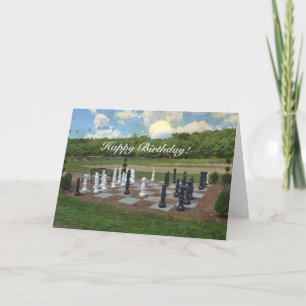 Chess Anyone Happy Birthday Card