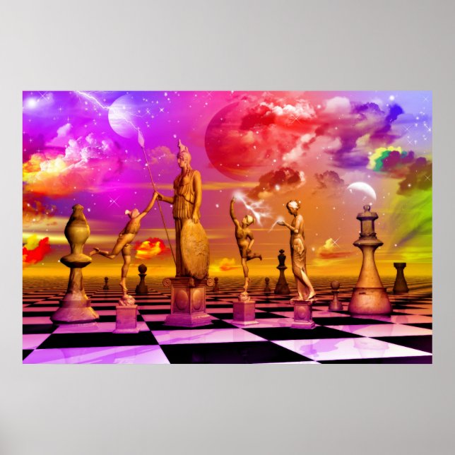 Chess art best chess poster (Front)