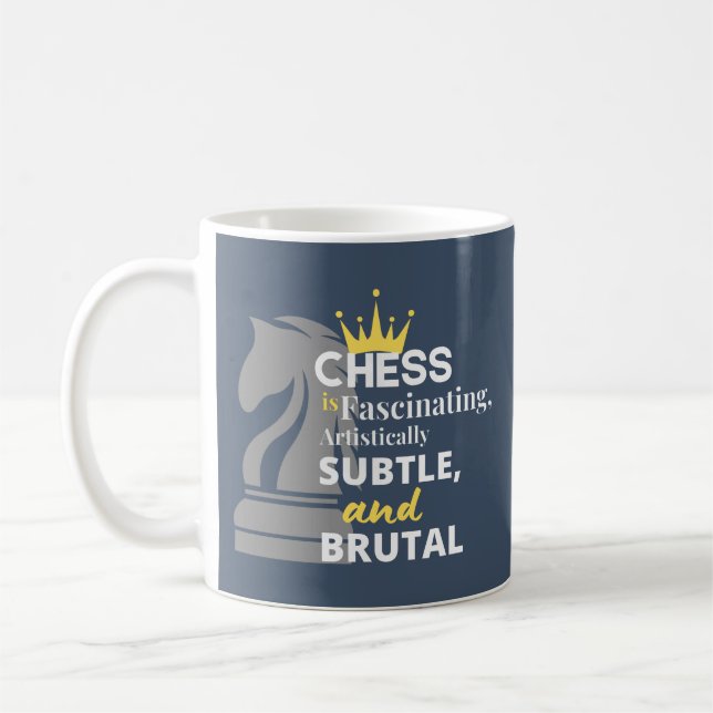 Chess - Artistically Subtle Coffee Mug (Left)