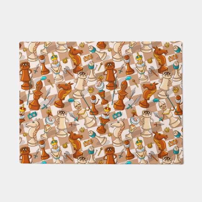 Chess battle doormat (Front)