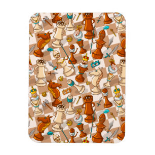 Chess battle magnet