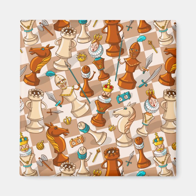 Chess battle magnet (Front)