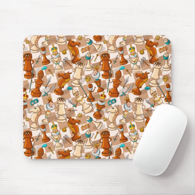 Chess battle mouse pad (With Mouse)