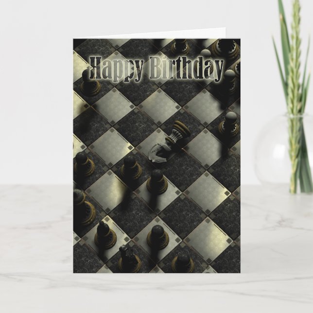 Chess Birthday Card (Front)
