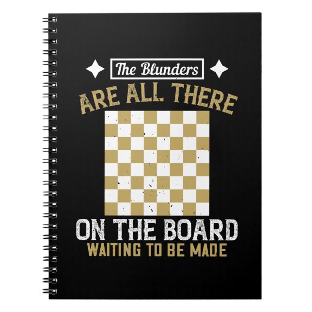 Chess - Blunders are waiting to be made Notebook (Front)