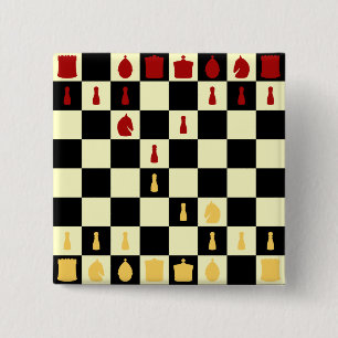 Chess Board 15 Cm Square Badge