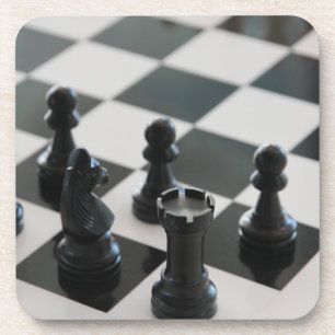 Chess Board and Pieces Coasters