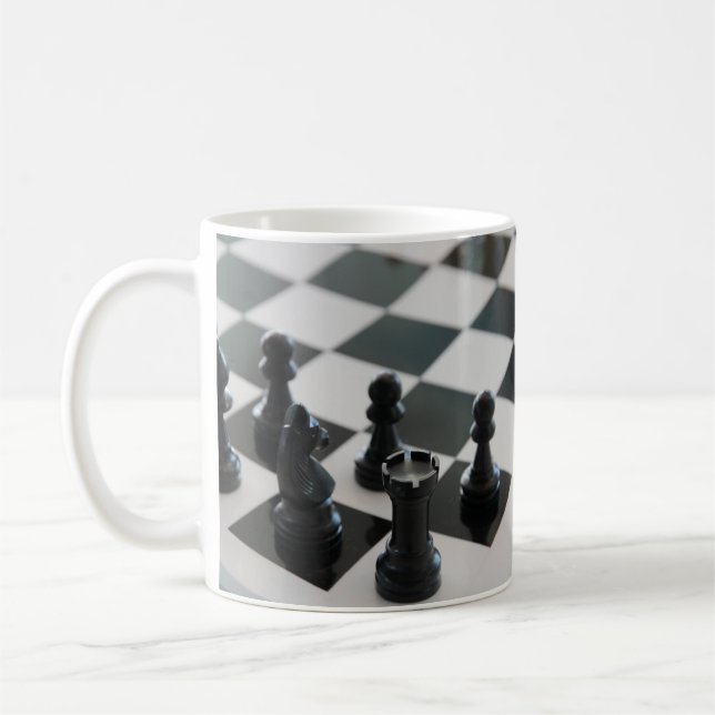 Chess Board and Pieces Mug (Left)