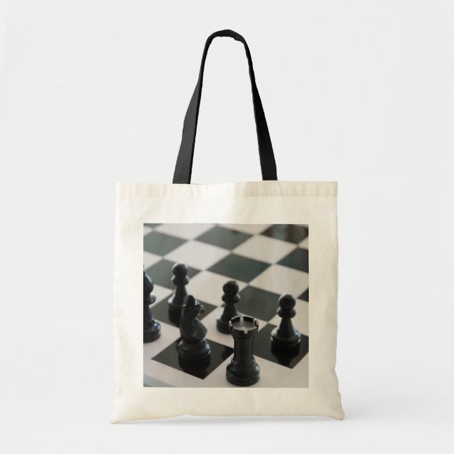 Chess Board and Pieces Tote Bag (Front)