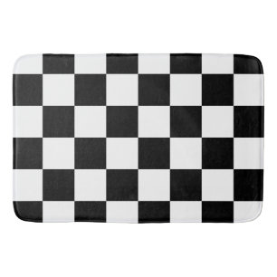 chess board bath mat