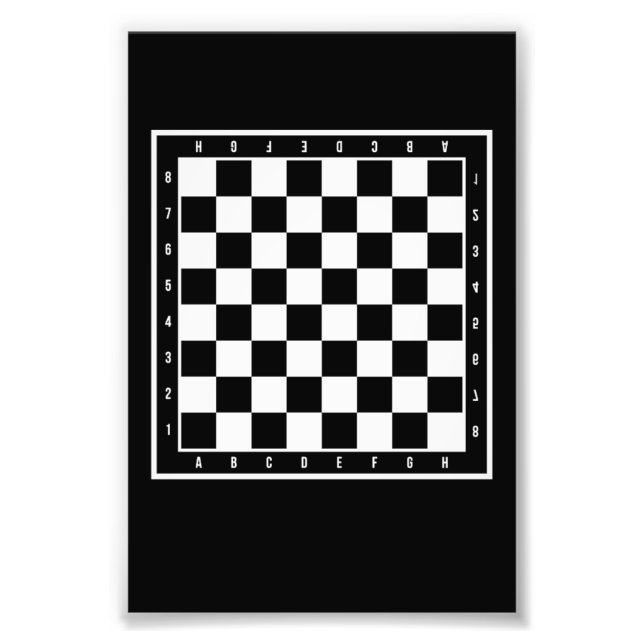 Chess Board Chess Chess Game Player Photo Print (Front)