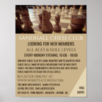 Chess Board, Chess Club Advertising