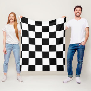 chess board fleece blanket
