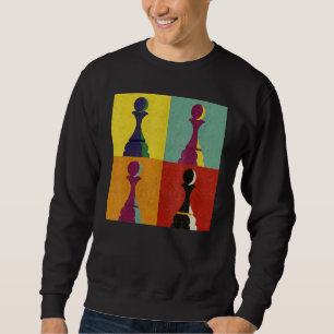 Chess Board Game Piece Pawn Checkmate Pop Style Sweatshirt