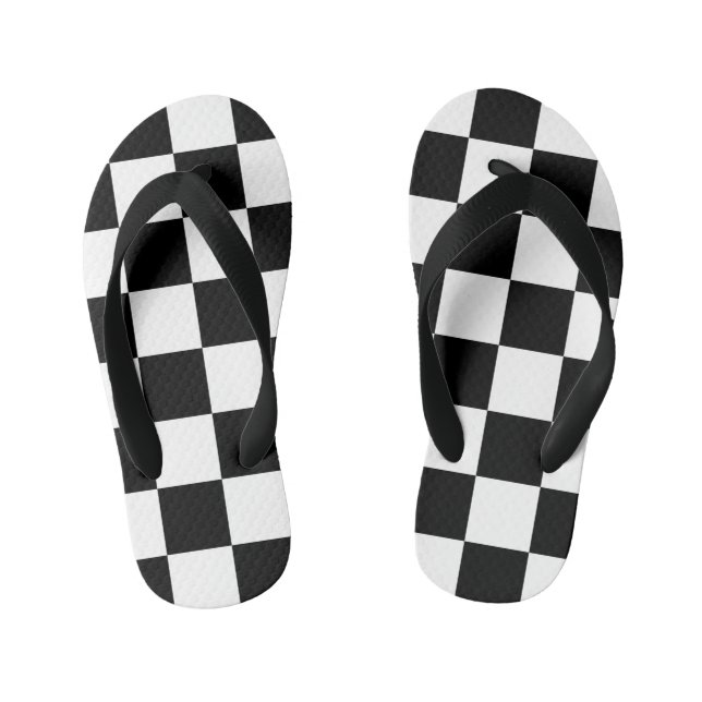 chess board kid's thongs (Footbed)