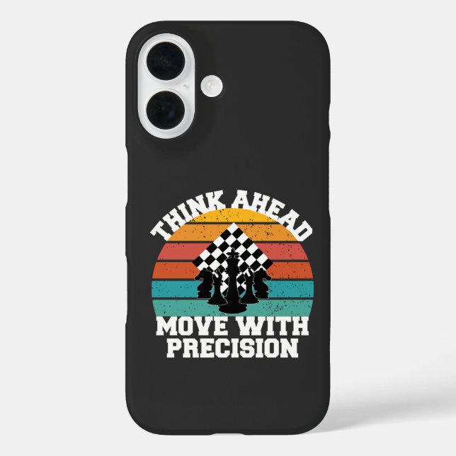 Chess Board Pieces Strategy Precision Mind Game Case-Mate iPhone Case (Back)
