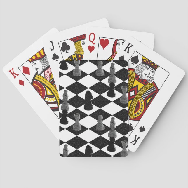 Chess Board Playing Cards (Back)