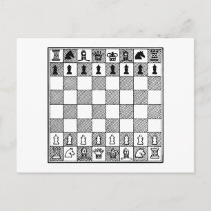 Chess Board Postcard