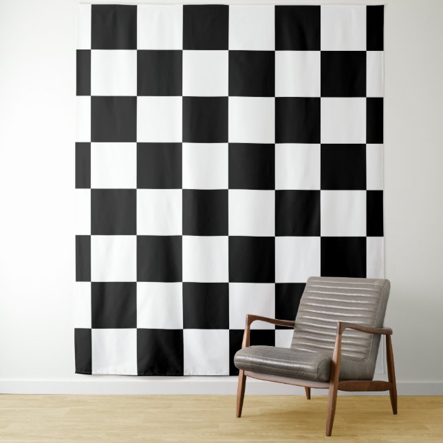 chess board tapestry (In Situ)