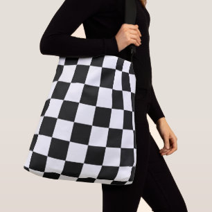 chess board tote big bags for shopping - crossbody