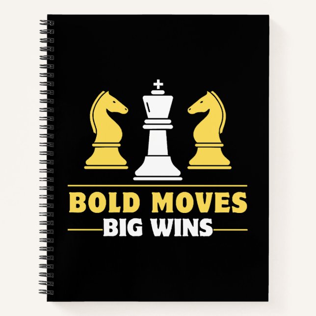 Chess - Bold moves, big wins Notebook (Front)