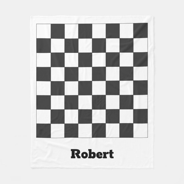 Chess box Fleece Blanket (Front)